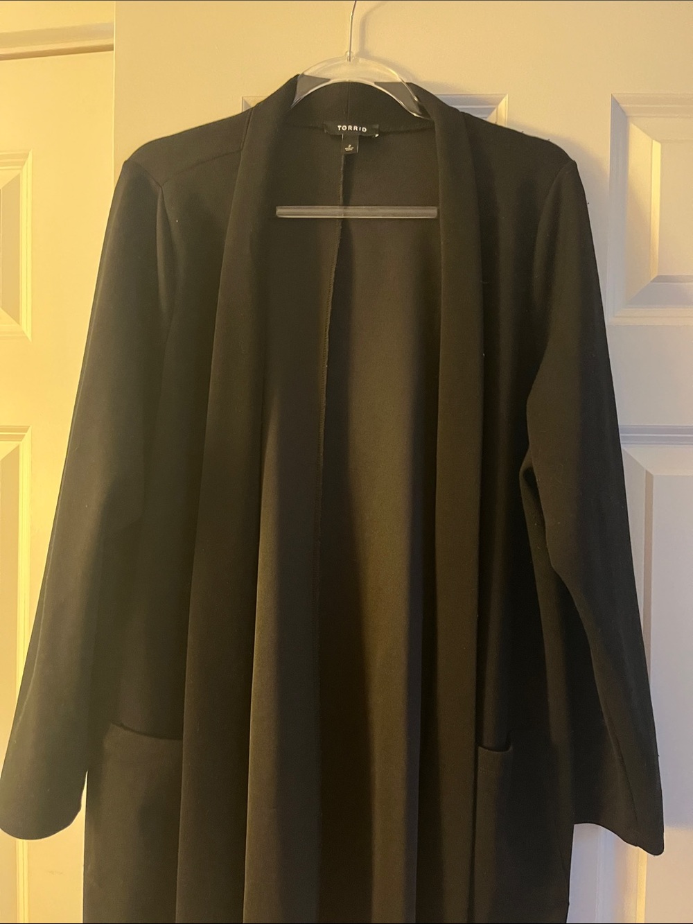 torrid Black Open-Front cardigan